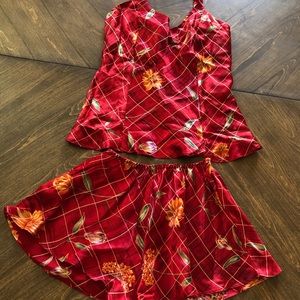 Victoria Secret 100% Silk Cami Set